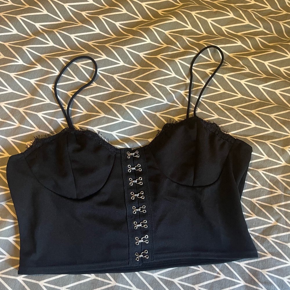 Black corset top